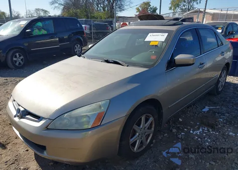 2003 Honda Accord 3.0 Ex из США, поврежденный, VIN 1HGCM66513A019843